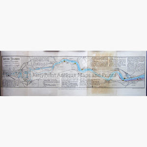 Reynolds's New Chart Of The Thames Estuary 1911 Londlondon To Gravesend Kittyprint