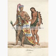 Set Of 2: Canadian And American Indigenous Costumes P.1824 Floridaner Von 1500 Prints