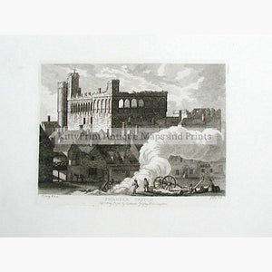 Set of 3: Castles in Wales by P. Sandby Prints KittyPrint 1700s Castles & Historical Buildings Wales
