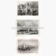 Set Of 3: Findens Ports And Harbours 1842 3 Prints