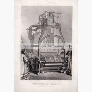 Smith Brothers Patent Jacquard Loom 1882 Prints