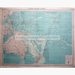 South Pacific Ocean 1922 Maps