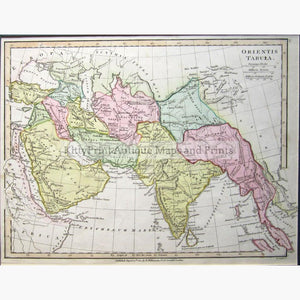 South Asia and the Middle East Orientis Tabula 1807 Maps KittyPrint 1800s Asia Regional Maps India & South Asia Middle East Regional Maps