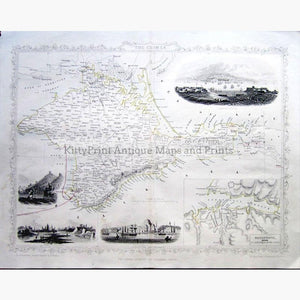 The Crimea c.1857 Maps KittyPrint 1800s Eastern Europe Military Russia