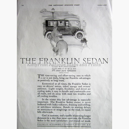 The Franklin Sedan 1920 Prints