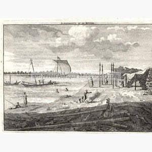 Volga shipbuilding 1714 Prints KittyPrint 1700s Engineering Genre Scenes Russia