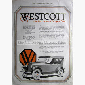 Westcott Motor Car 1919 Prints